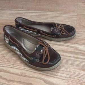 Sperrys - Brown & Plaid